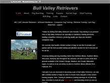 Tablet Screenshot of bullvalleyretrievers.com